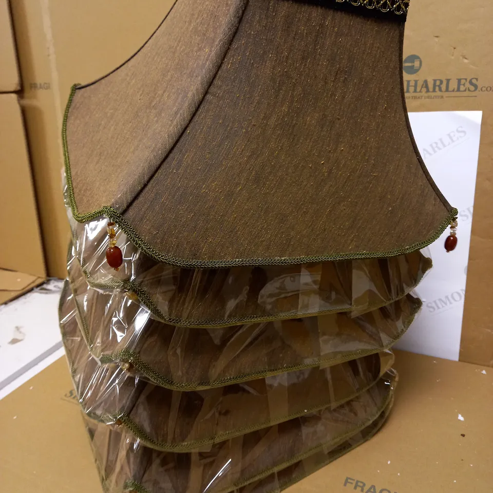 LOT OF 6 X DAR LIGHTING FABRIC LAMP SHADE