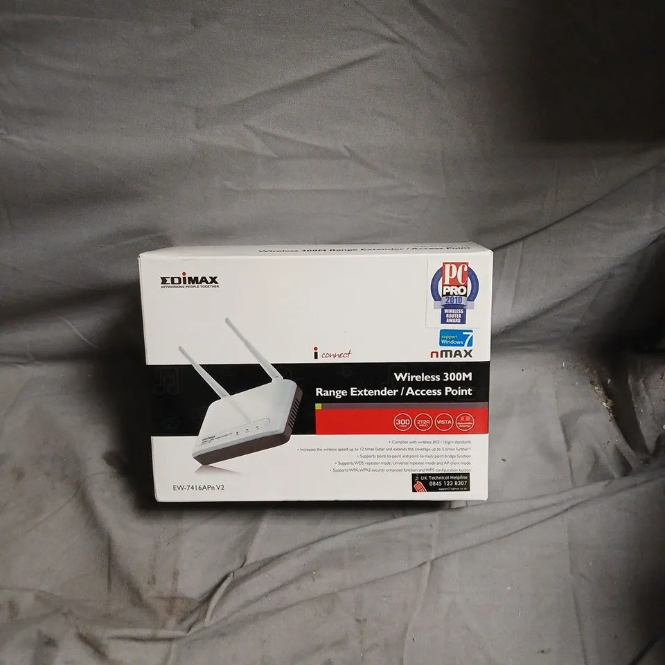 EDIMAX WIRELESS RANGE EXTENDER / ACCESS POINT EW-7416APN V2 – BOXED