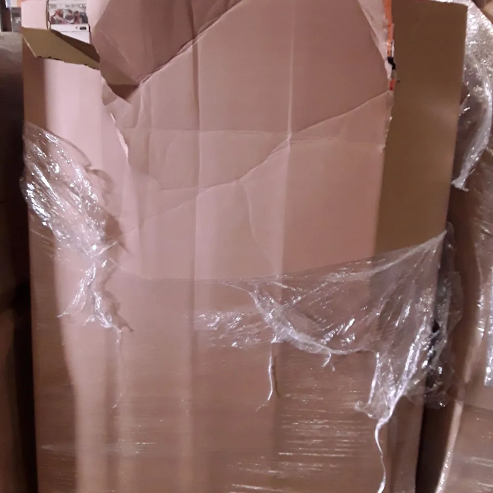 PALLET OF ASSORTED PRODUCTS INCLUDING OFFICE CHAIR, FLOATING SHELF, BLADELESS PURIFIER & HEATER FAN, OIL FILLED RADIATOR, ANTI-FATIGUE MAT  