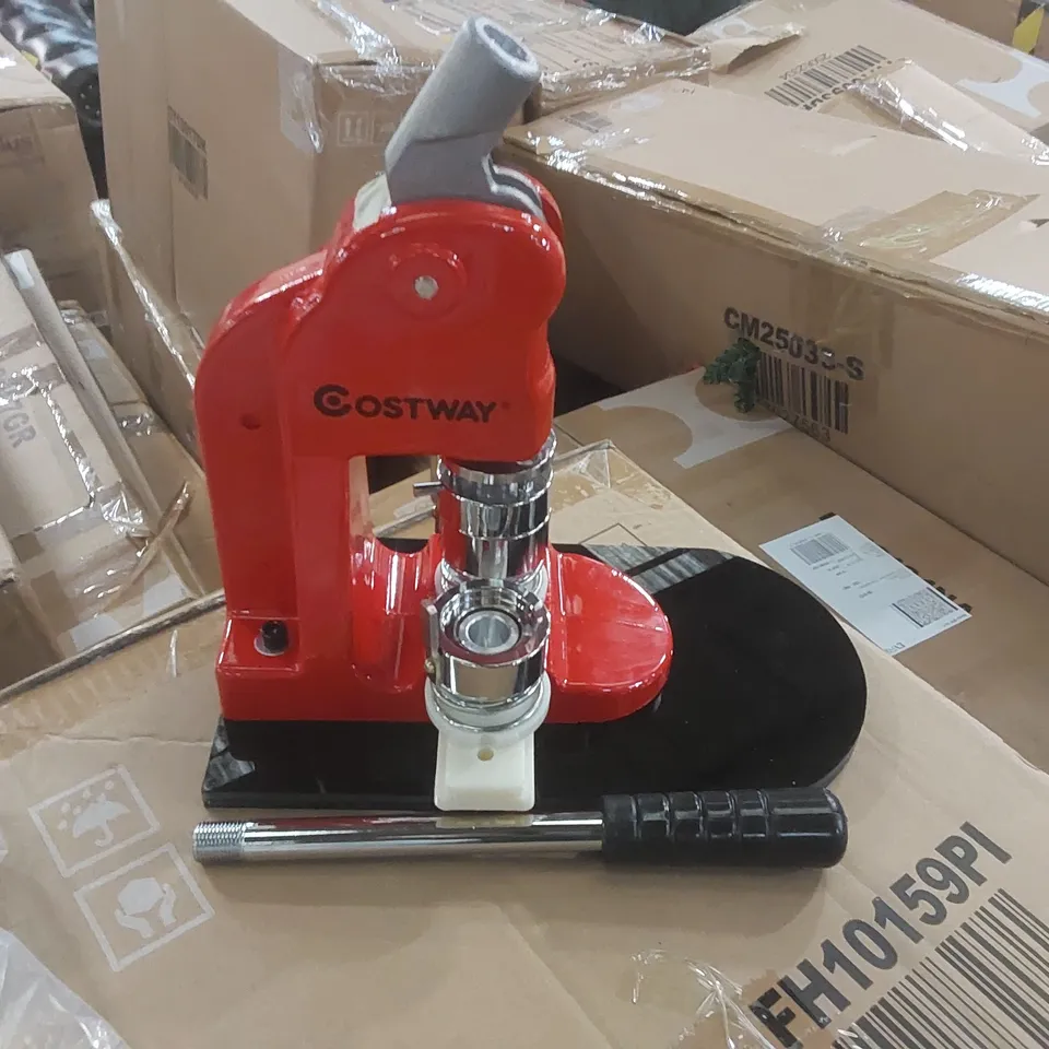 BOXED COSTWAY BUTTON MAKER MACHINE