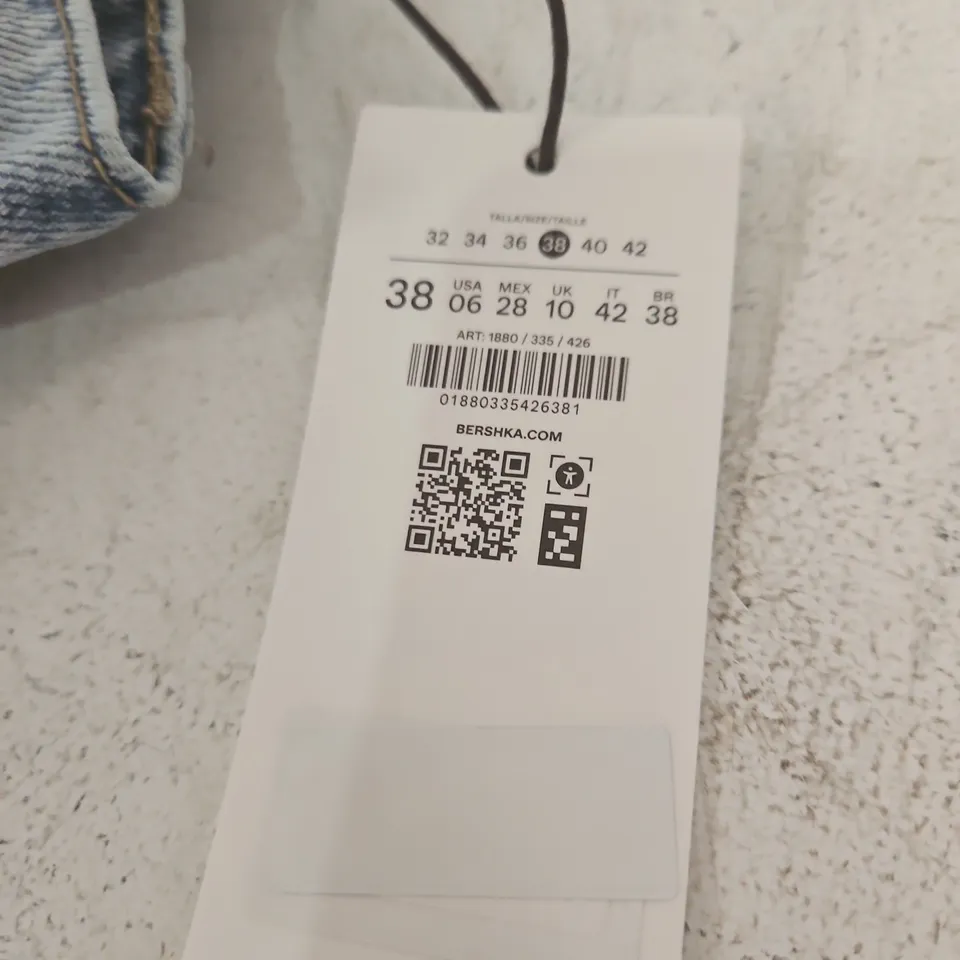 BERSHKA BLUE DENIM JEANS – UK 10 (EU 38) – WOMEN'S