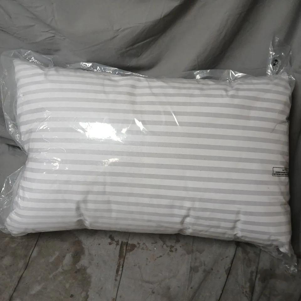 BHS HOTEL PILLOWS – PAIR (2-PACK), STRIPED, MADE IN UK