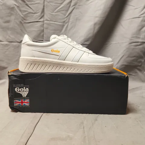 BOXED PAIR OF GOLA SHOES IN WHITE SIZE UK 5