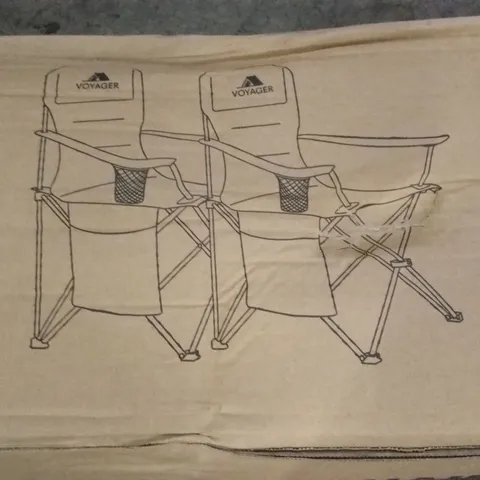 BOXED VOYAGER SET OF 2 CAMPING CHAIRS