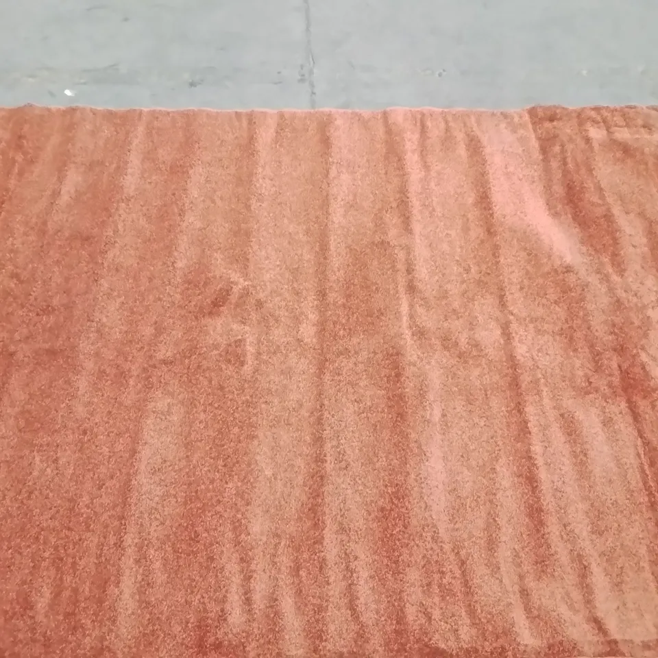 QUALITY DESIGNER AREA RUG - APPROXIMATELY 280CM X 200CM - RUSTIC ORANGE