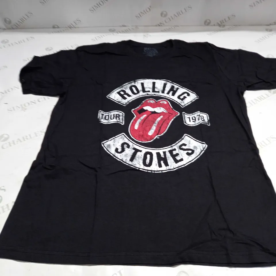 ROLLING STONES US TOUR 1978 T-SHIRT IN BLACK - XL