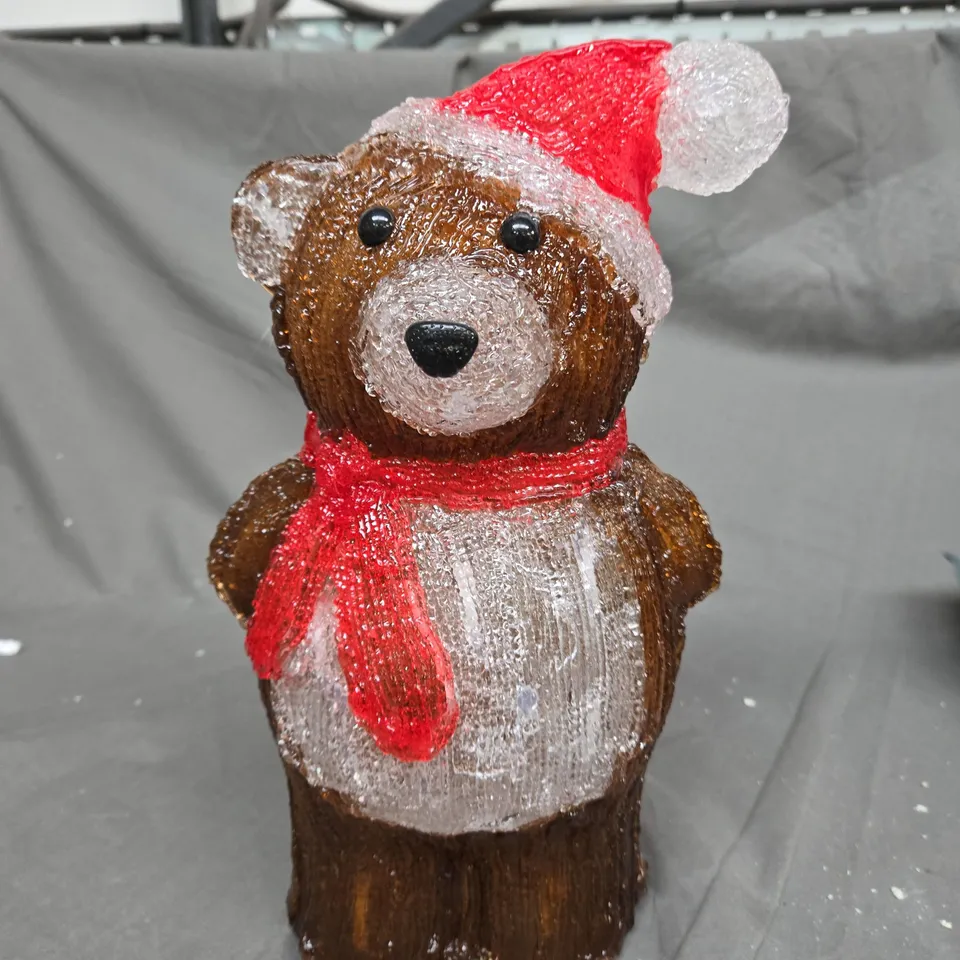 THREE KINGS TEDDY ACRYLIC OUTDOOR CHRISTMAS LIGHT RRP £35