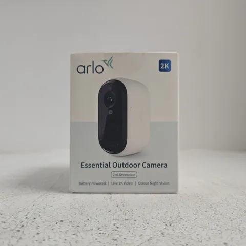 ARLO ESSENTIAL OUTDOOR CAMERA – 2K, BOXED