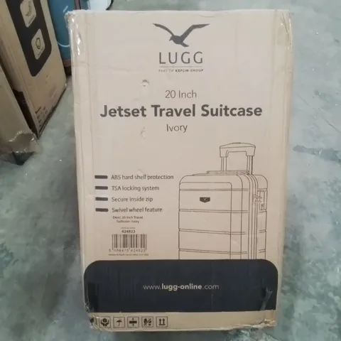 BOXED LUGG - JETSET TRAVEL SUITCASE IVORY