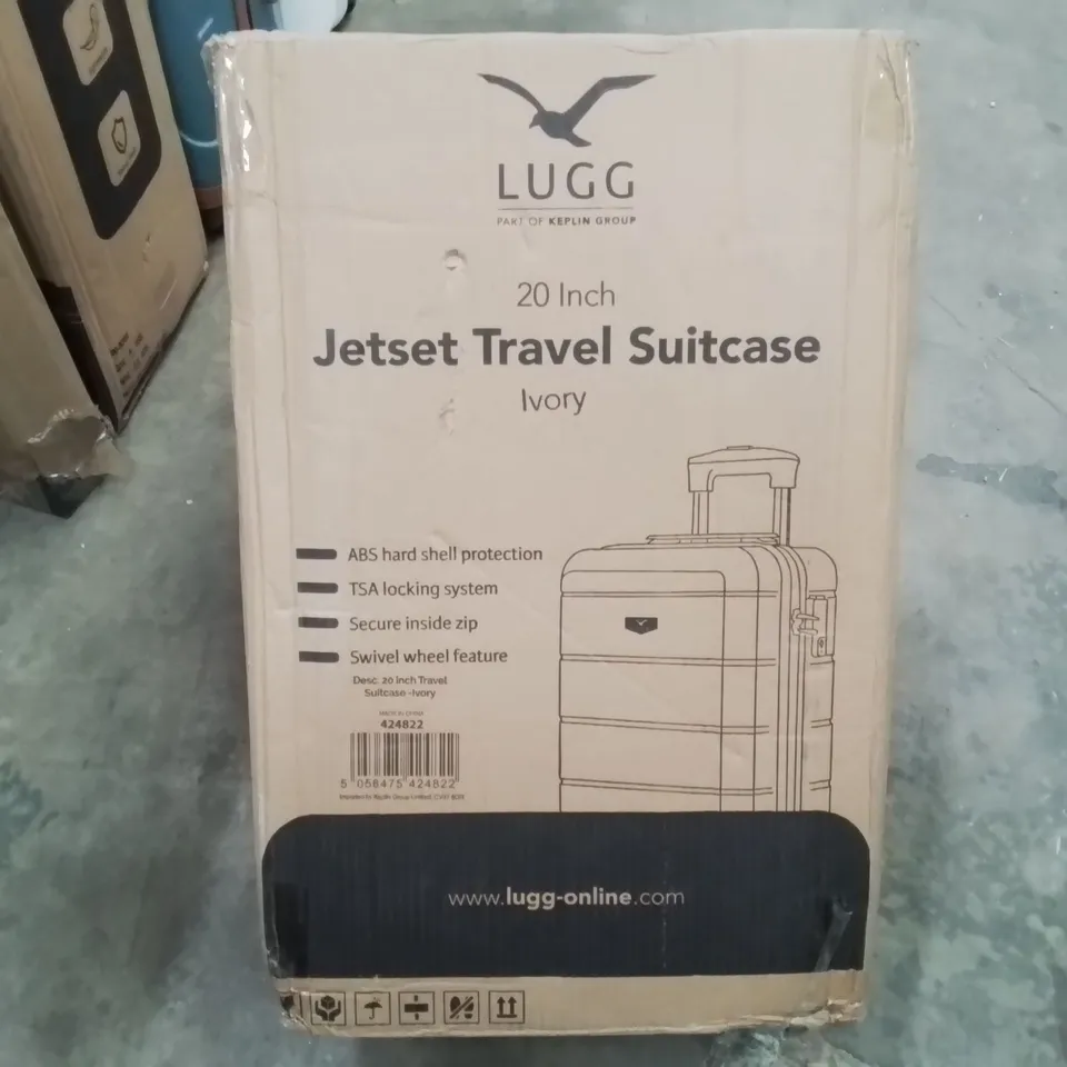 BOXED LUGG - JETSET TRAVEL SUITCASE IVORY