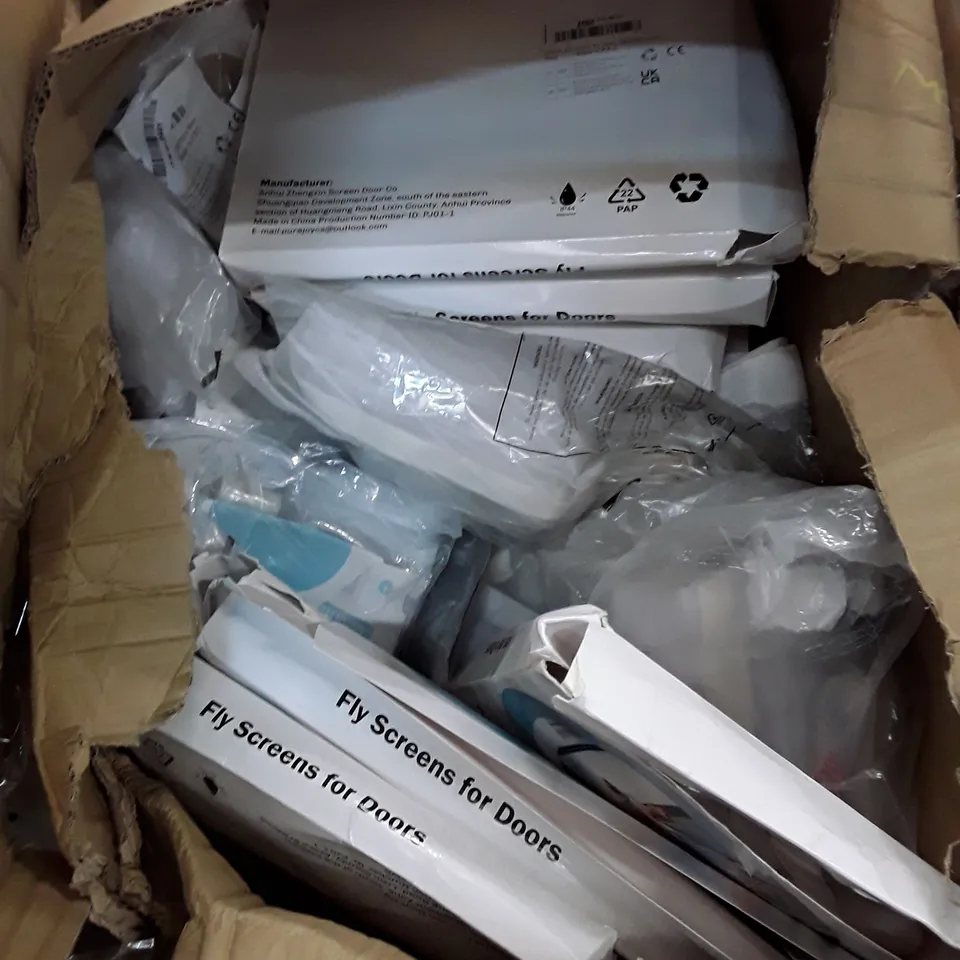 BOX CONTAINING APPROXIMATELY 20 MAGNETIC SCREEN DOORS