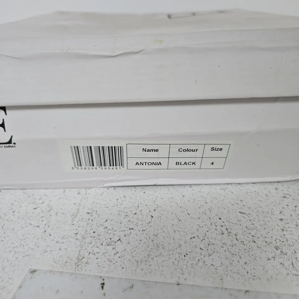 ANTONIA BLACK BOOTS – UK SIZE 4, E. SHOES BY EMMA