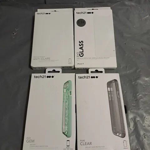 BOX OF APPROXIMATELY 100 ASSORTED TECH21 PHONE CASES AND SCREEN PROTECTORS