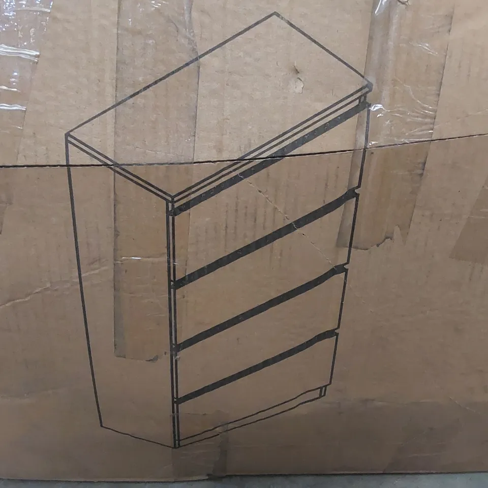 BOXED BEDSIDE TABLE - WHITE (1 BOX)
