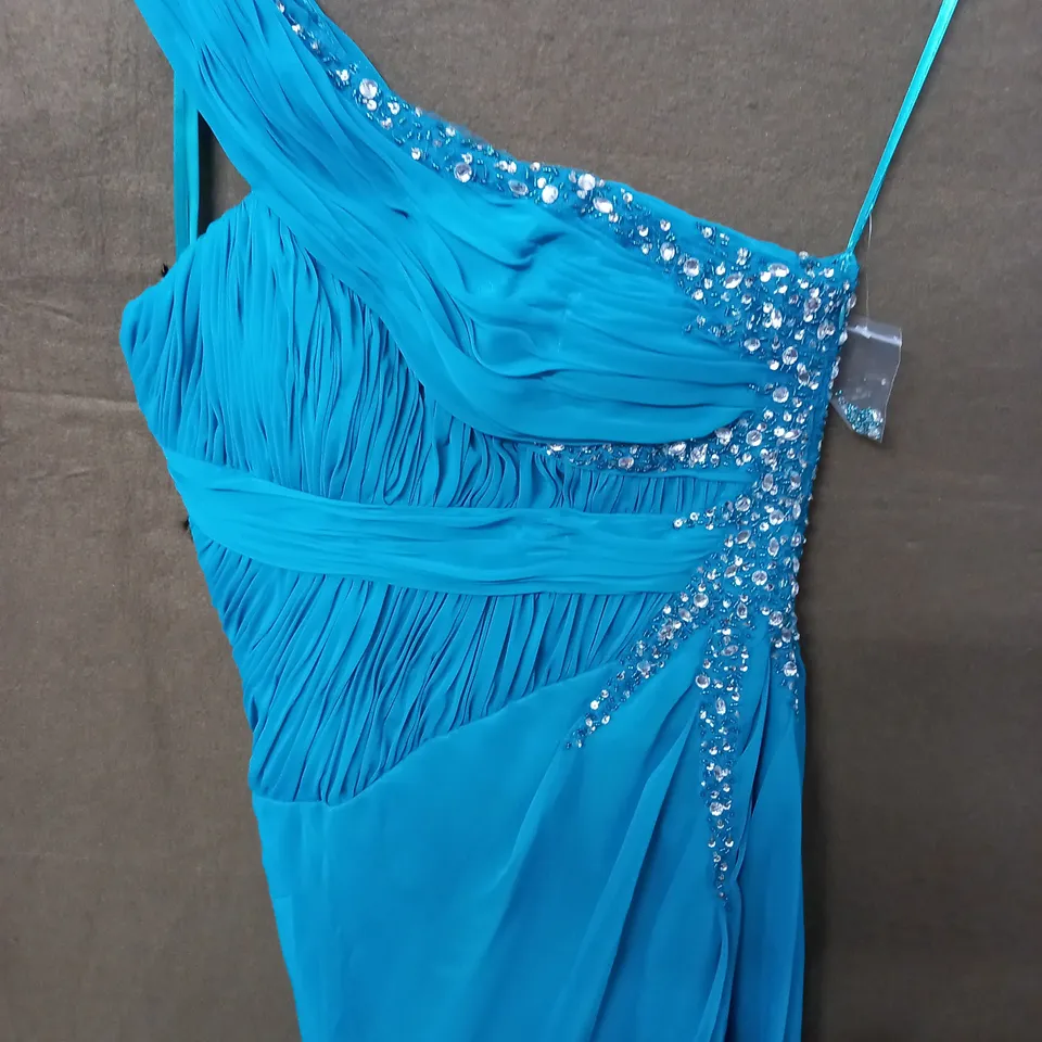 RUBY PROM TURQUOISE EMBELLISHED OCCASIONAL DRESS - SIZE UNSPECIFIED