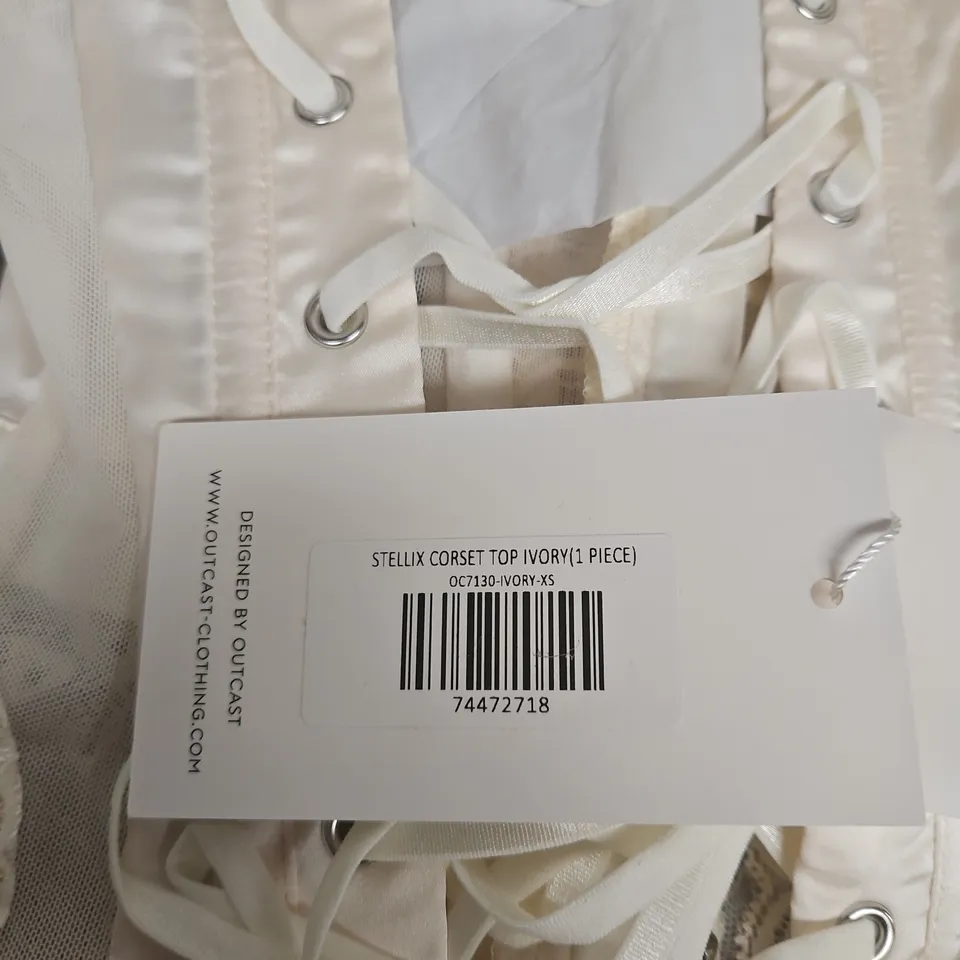 STELLIX CORSET TOP IVORY, UK 6 (XS)