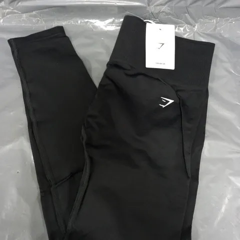 GYMSHARK EVERYDAY SEAMLESS LEGGINGS IN BLACK - LARGE