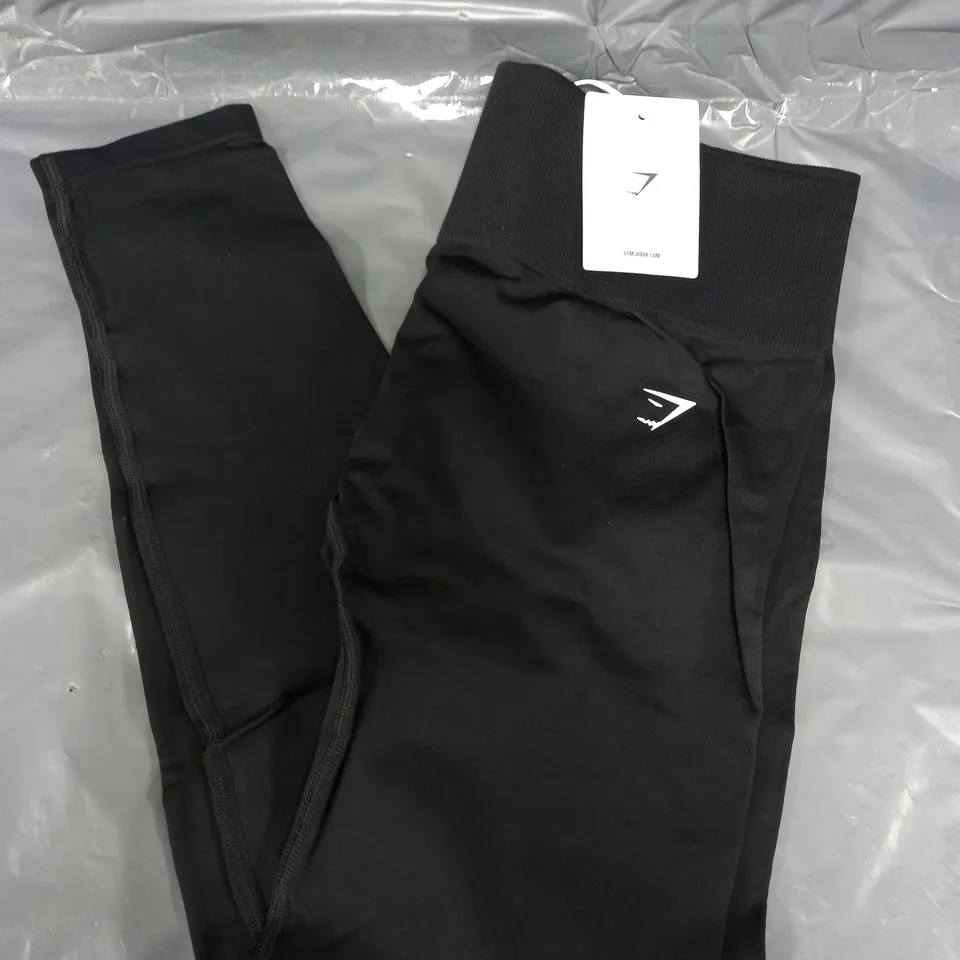 GYMSHARK EVERYDAY SEAMLESS LEGGINGS IN BLACK - LARGE