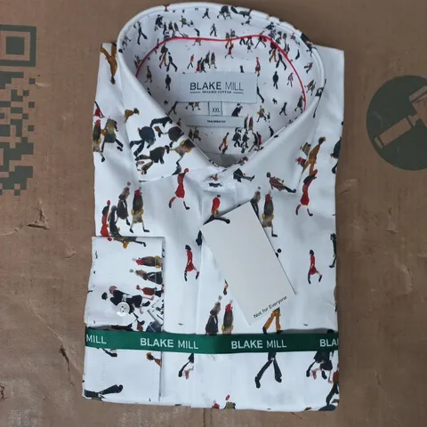 BLAKE MILL TAILORED FIT SHIRT IN WHITE SIZE XXL