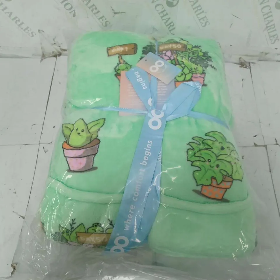 SEALED OODIE HOODED OVERSIZED BLANKET - PLANT GROWTH