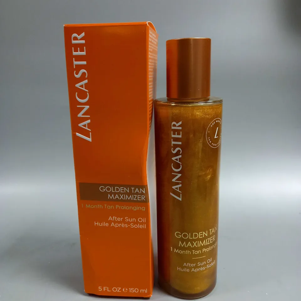 BOXED LANCASTER GOLDEN TAN MAXIMIZER AFTER SUN OIL 150ML RRP £24