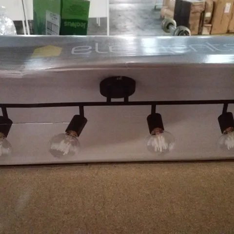 BOXED DUNELM ELEMENTS KOPPLA 4 LIGHT SPOTLIGHT BAR
