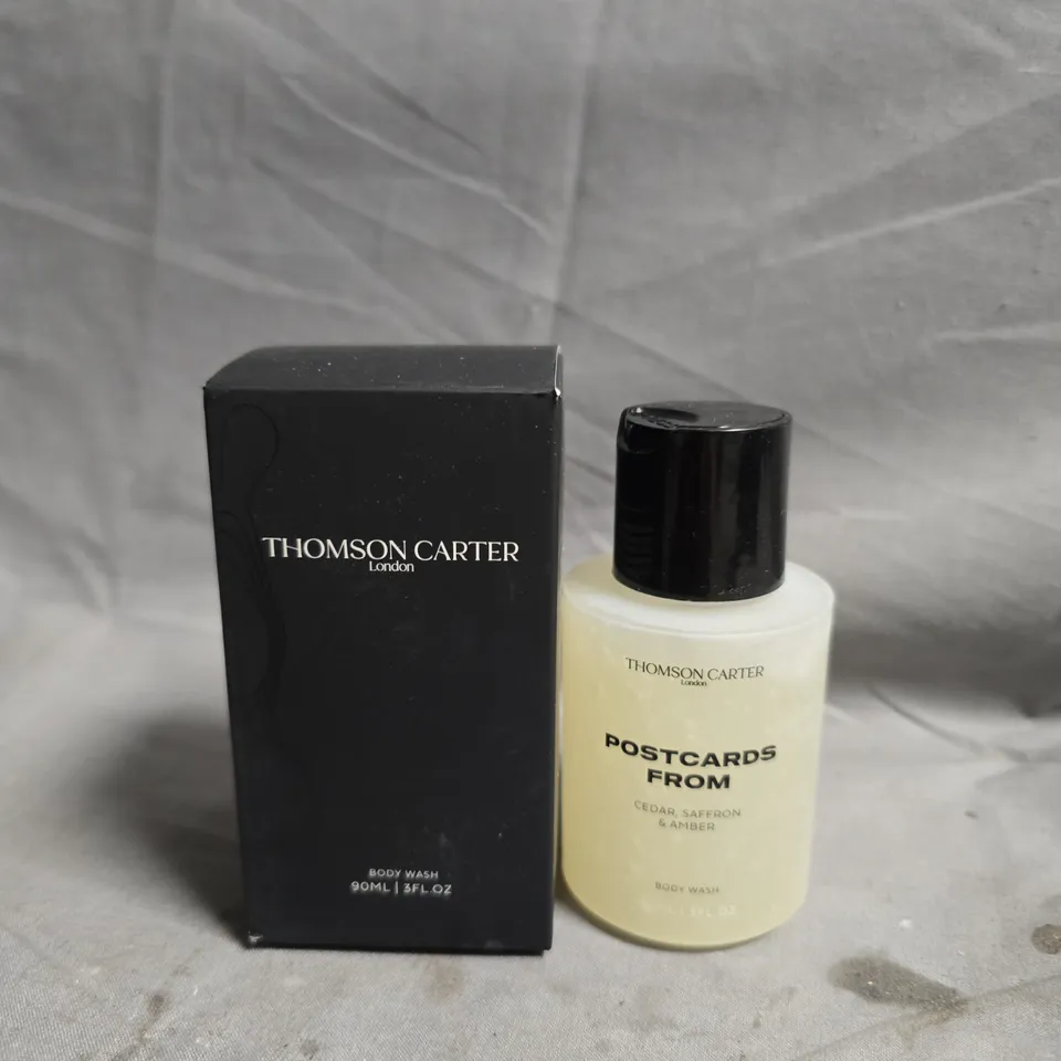 THOMSON CARTER LONDON BODY WASH – POSTCARDS FROM CEDAR, SAFFRON & AMBER, 90ML