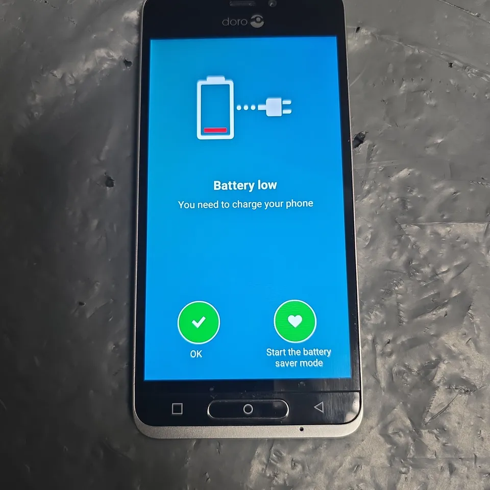 UNBOXED DORO MOBILE PHONE IN SILVER 