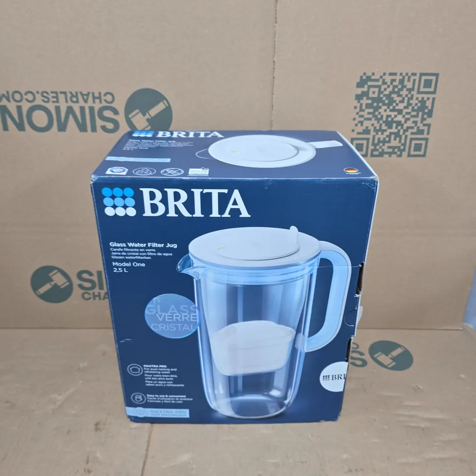 BOXED GLASS WATER FILTER JUG (2.5L)