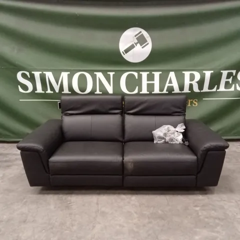 LORENZA 3 SEATER LEATHER/FAUX LEATHER POWER RECLINER