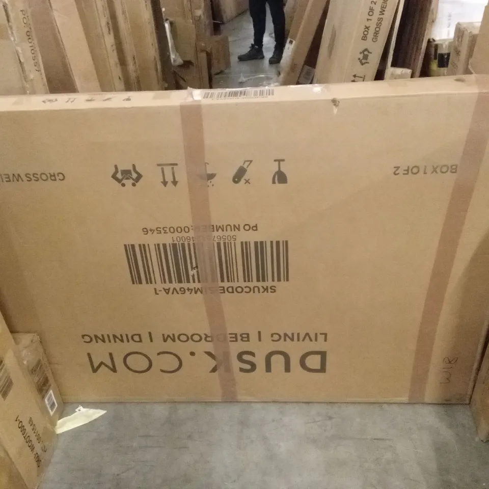 BOXED DUSK DOUBLE SIZE BED (2 BOXES)
