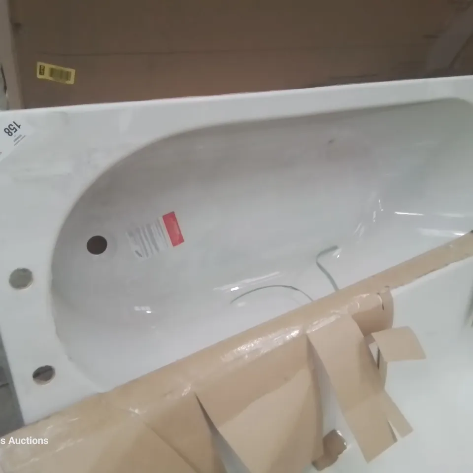 DESIGNER WHITE 2 TAP HOLE BATH