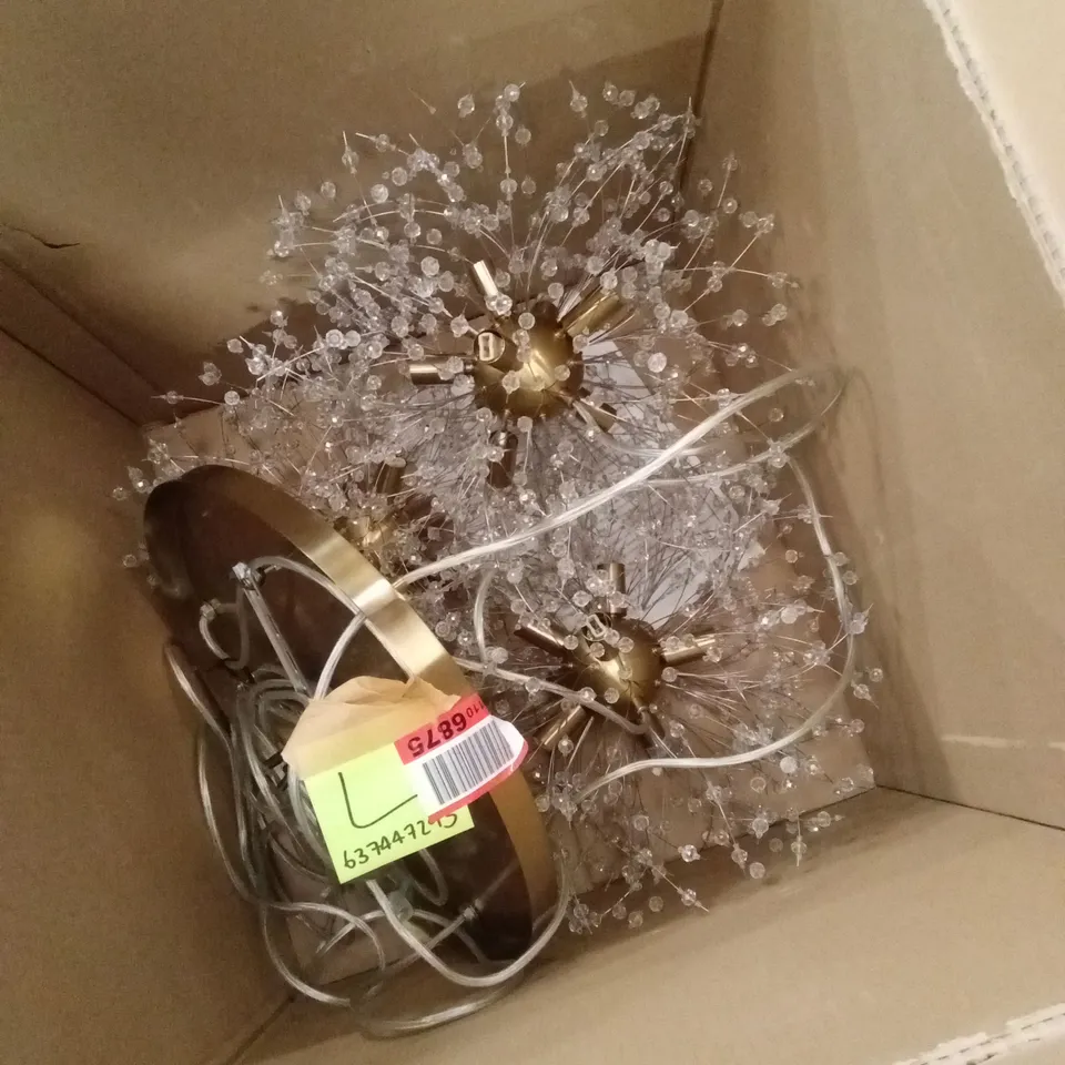 BOXED CHANDELIER LIGHT