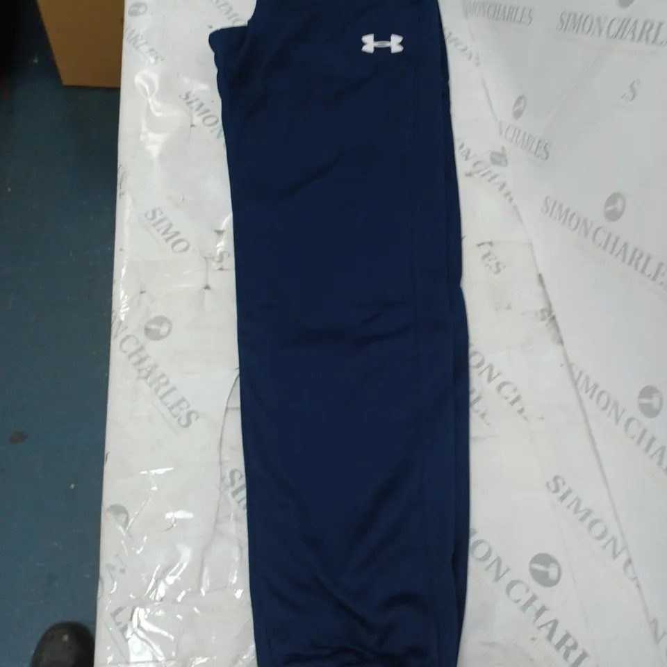 UNDER ARMOUR XL BOYS TRACKSUIT - NAVY/WHITE 