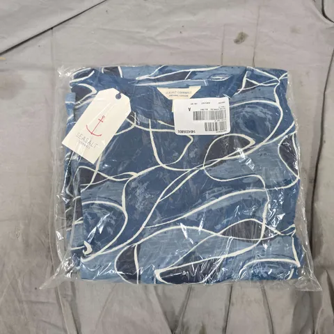 BAGGED SEASALT CORNWALL STRWEN DRESS IN BLUE MULTI - UK 12