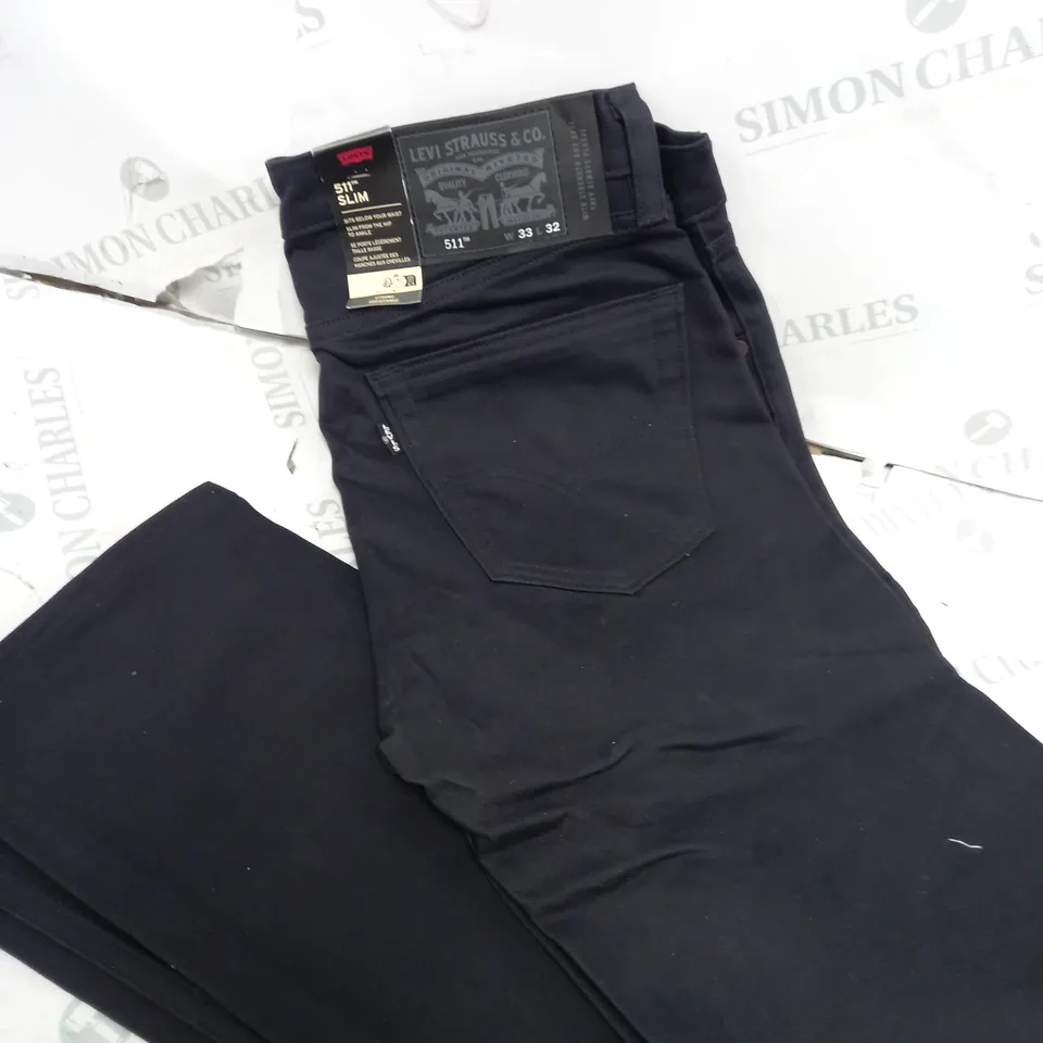 LEVIS BLACK SLIM FIT STRONG RESISTANCE JEANS 
