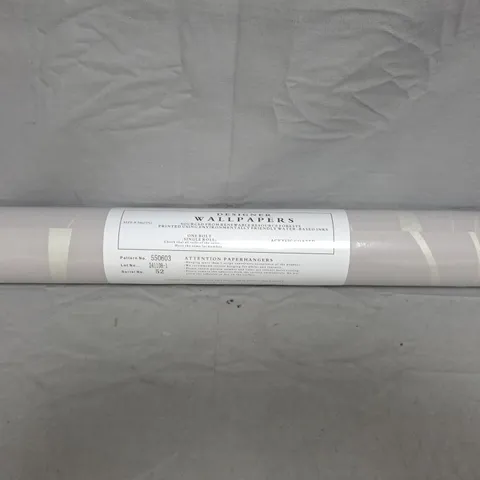 DESIGNER WALLPAPERS SINGLE ROLL OF ACRYLIC COATED PATTERNED WALLPAPER IN GREY - 9.5M