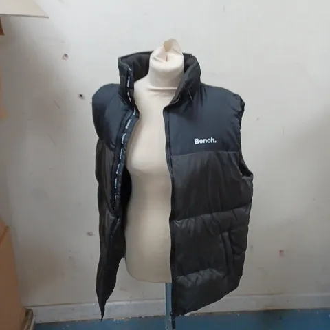 BENCH LARGE BLACK PUFFER GILET