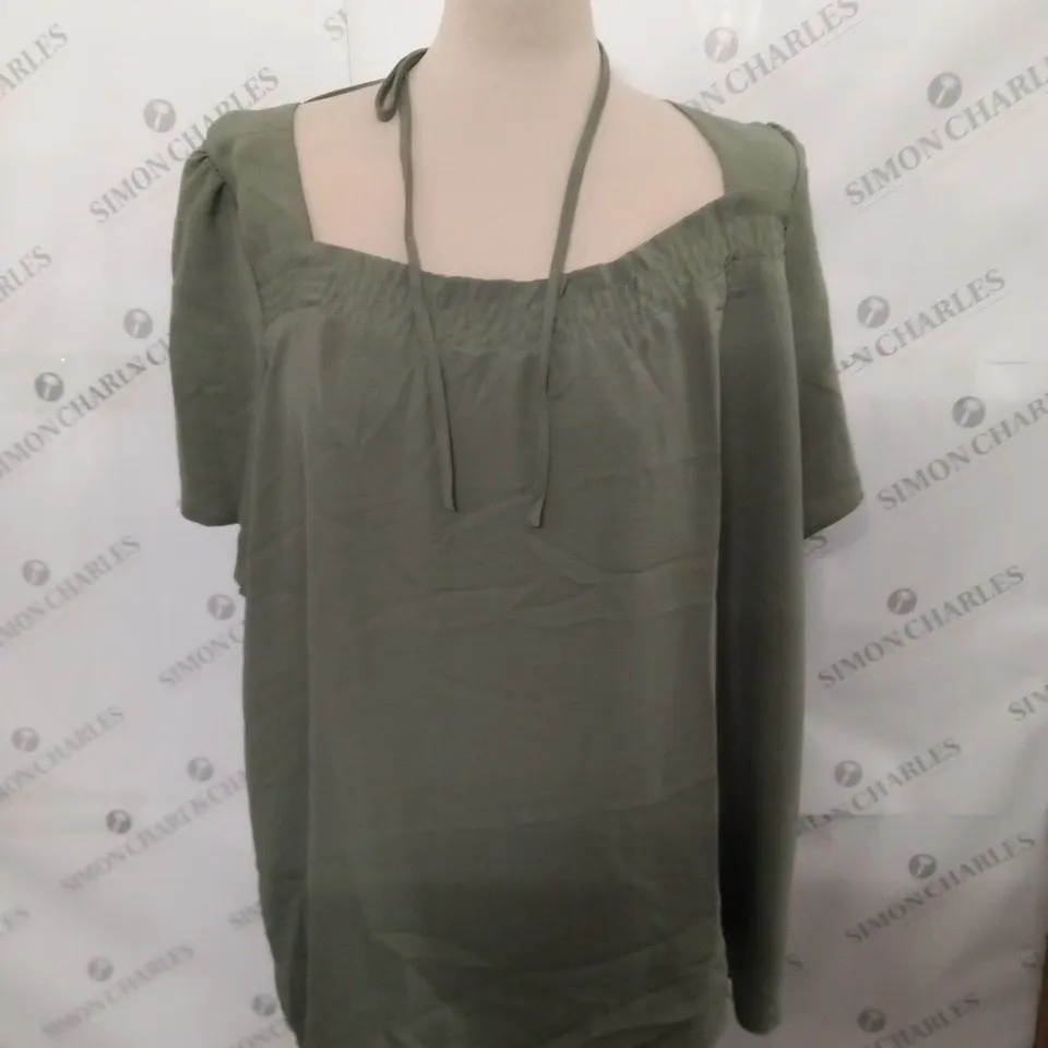 MAISON DE NIMES ROUCHED FRONT TOP KHAKI SIZE XL