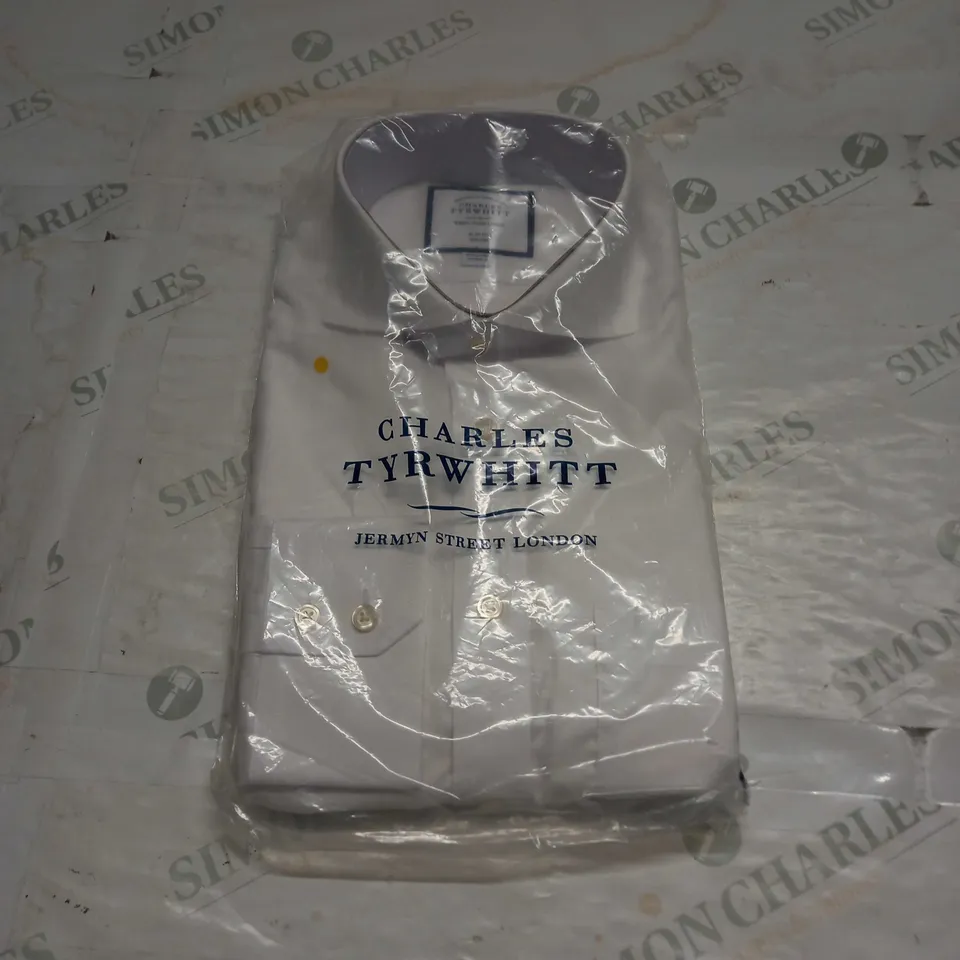 CHARLES TYRWHITE SLIM FIT SHIRT IN WHITE - 39/86CM