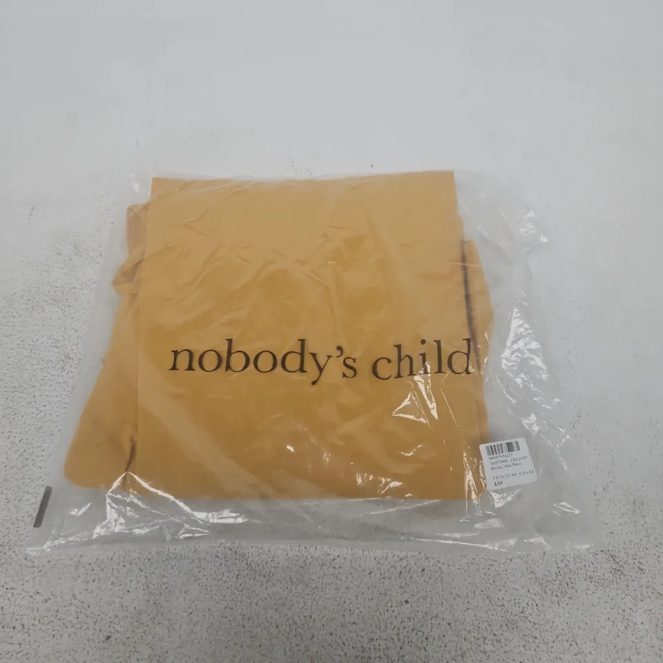 NOBODY'S CHILD YELLOW MINI DRESS – UK 16 