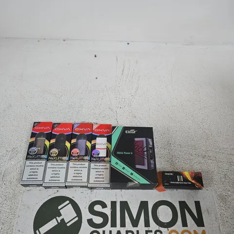 APPROXIMATELY 20 ASSORTED E-CIG PRODUCTS AND ACCESSORIES TO INCLUDE OXVA, SMOK, ELEAF ETC