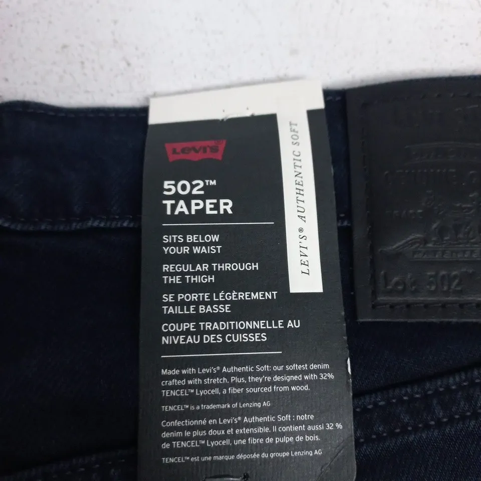 LEVI'S 502 TAPER JEANS – NAVY, WAIST 33" X INSEAM 30" (MEN)