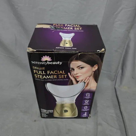 BOXED SERENITY BEAUTY DELUXE FULL FACIAL STEAMER SET