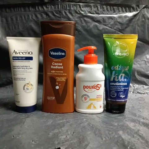 APPROXIMATELY 20 ASSORTED COSMETIC ITEMS TO INCLUDE AVEENO, VASELINE, ETC - COLLECTION ONLY