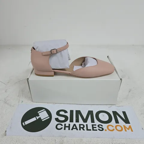 BOXED PAIR OF RALPH LAUREN EMELLIE WOMENS SHOES IN SUN BLUSH - UK 7.5
