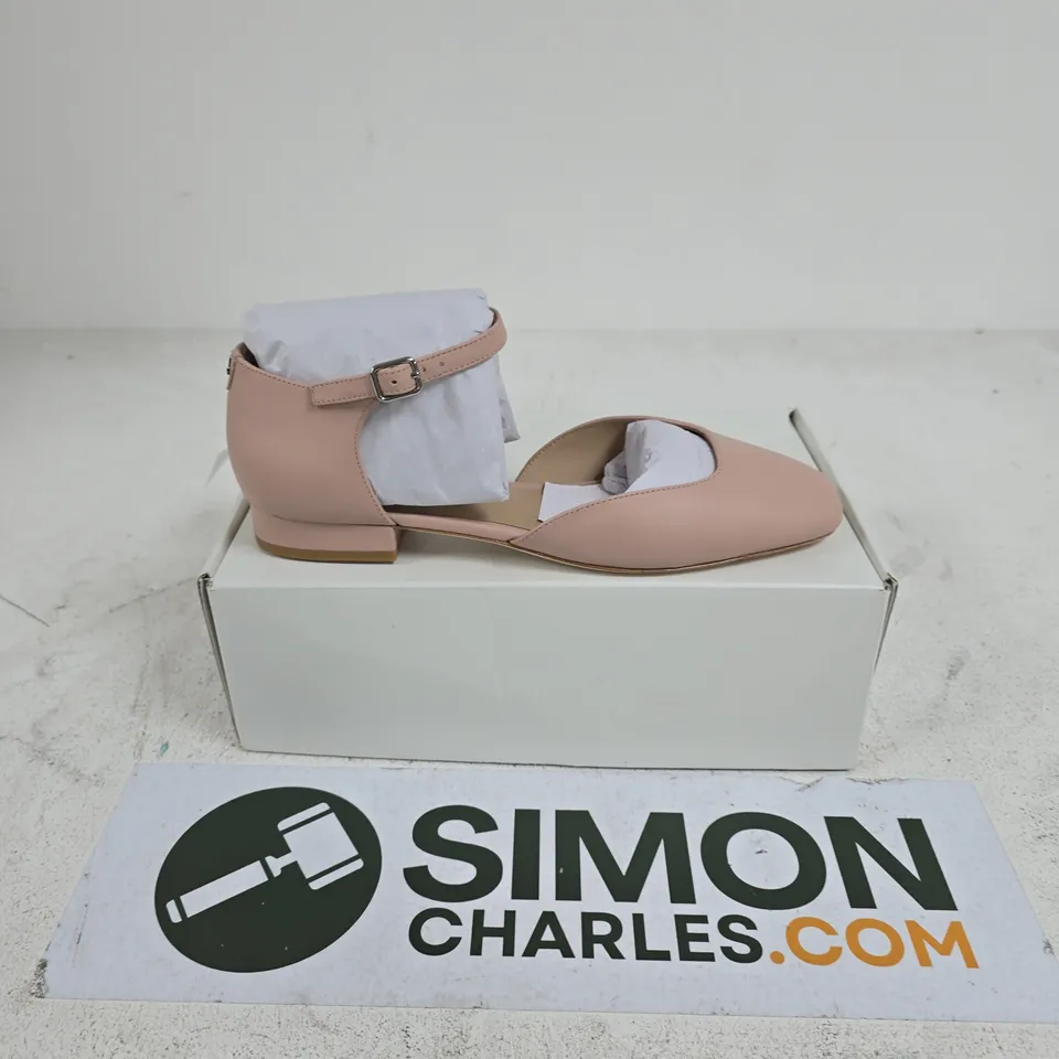 BOXED PAIR OF RALPH LAUREN EMELLIE WOMENS SHOES IN SUN BLUSH - UK 7.5
