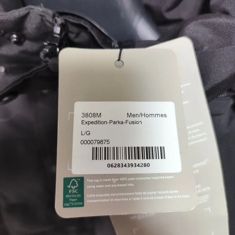 CANADA GOOSE EXPEDITION PARKA FUSION – MEN’S BLACK PARKA, UK L (L/G)