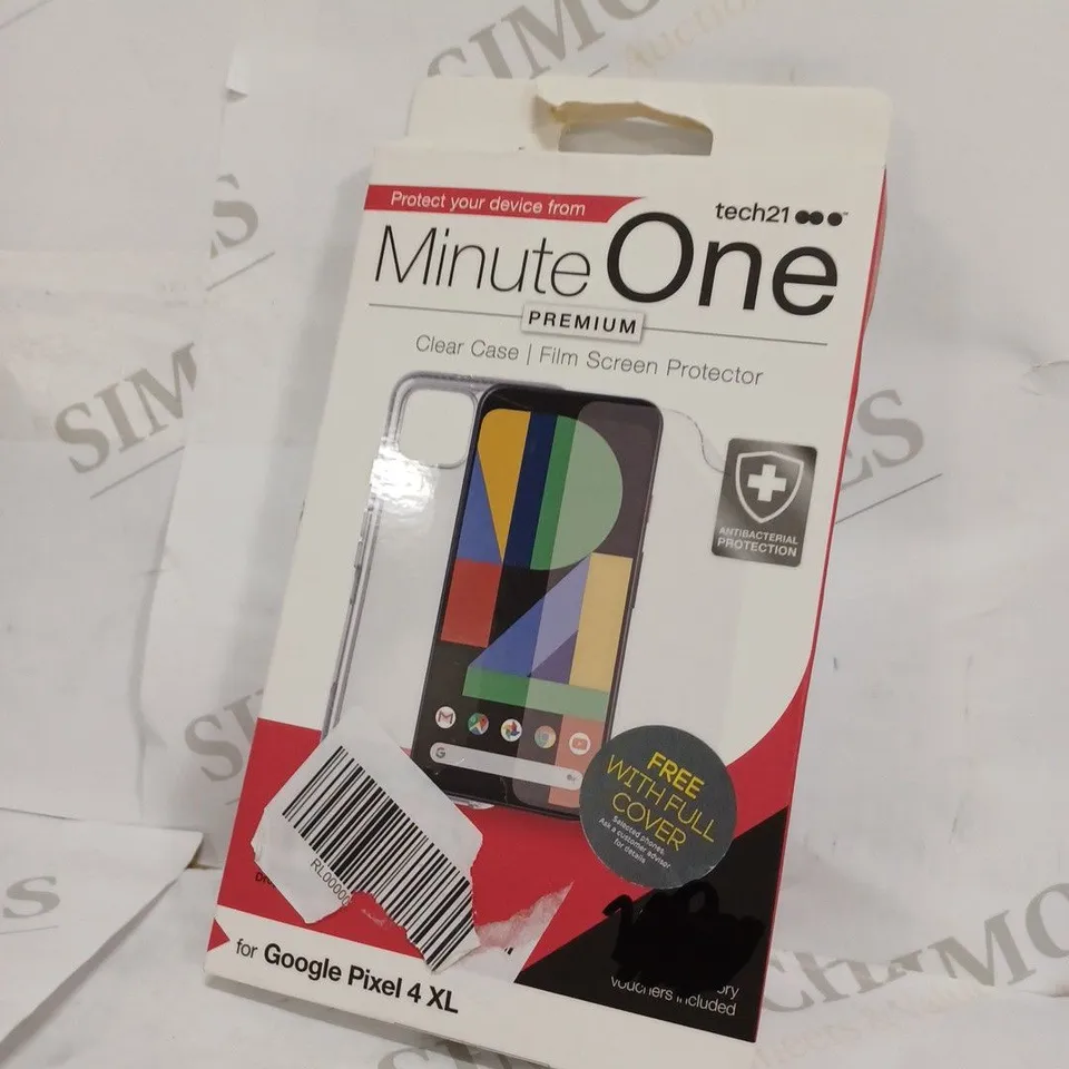 MINUTE ONE PREMIUM GOOGLE PIXEL 4XL CLEAR CASE AND FILM SCREEN PROTECTOR 