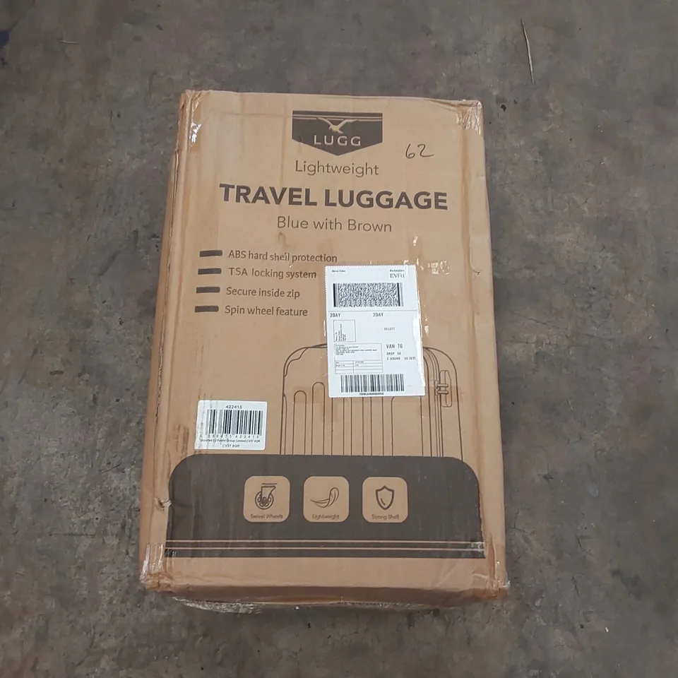 BOXED LUGG LIGHTWEIGHT TRAVEL SUITCASE 